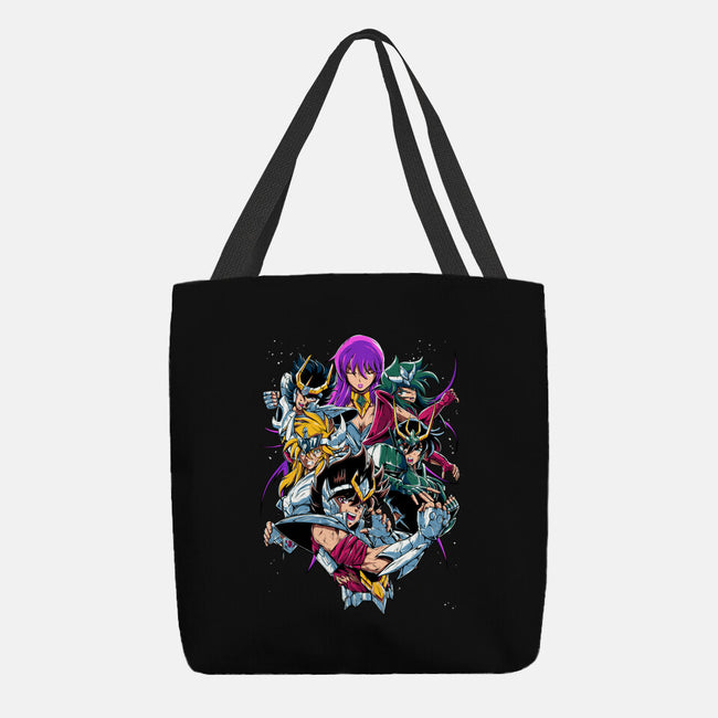Zodiac Heroes-none basic tote bag-Conjura Geek