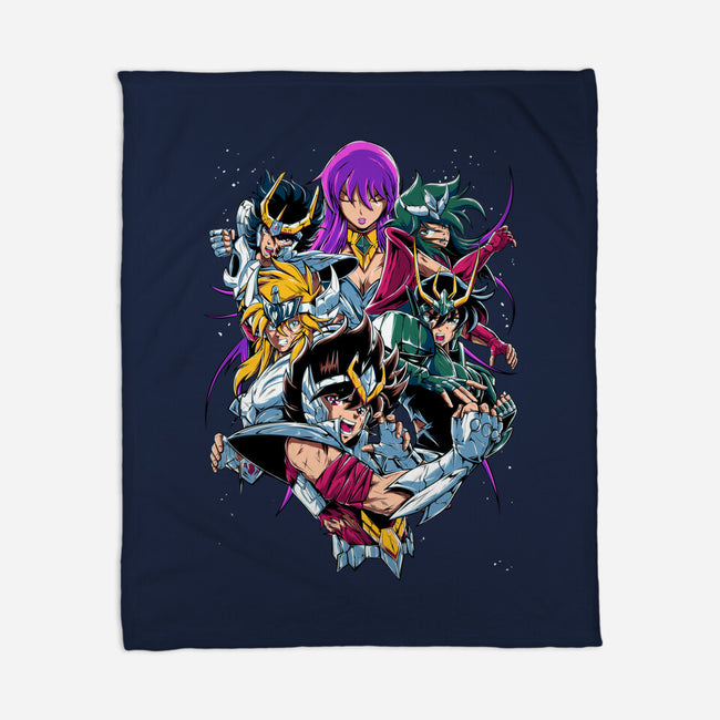 Zodiac Heroes-none fleece blanket-Conjura Geek
