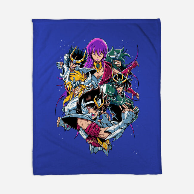 Zodiac Heroes-none fleece blanket-Conjura Geek