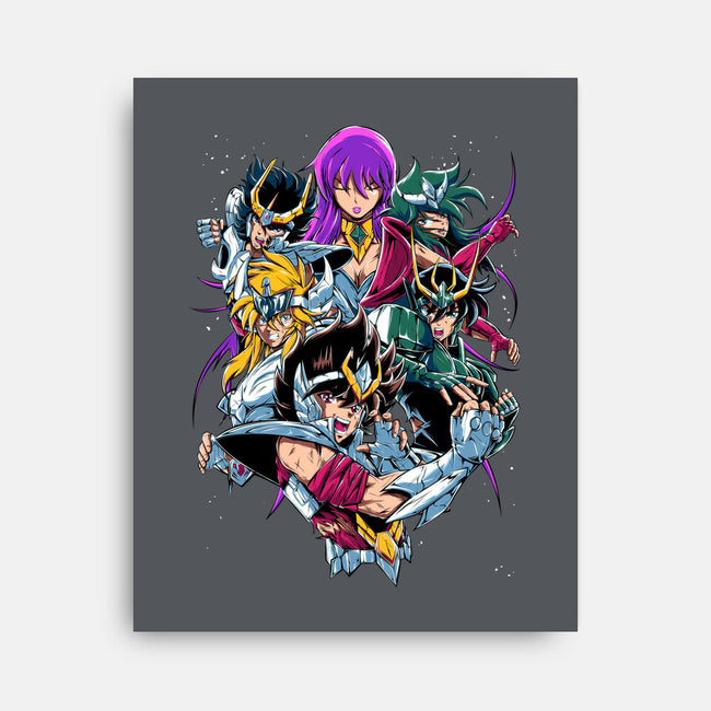 Zodiac Heroes-none stretched canvas-Conjura Geek