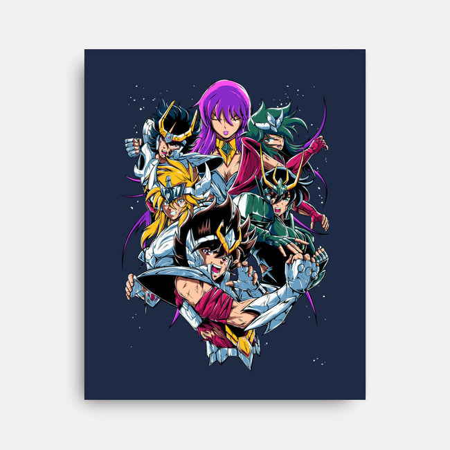 Zodiac Heroes-none stretched canvas-Conjura Geek