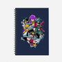 Zodiac Heroes-none dot grid notebook-Conjura Geek