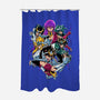 Zodiac Heroes-none polyester shower curtain-Conjura Geek