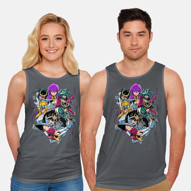 Zodiac Heroes-unisex basic tank-Conjura Geek