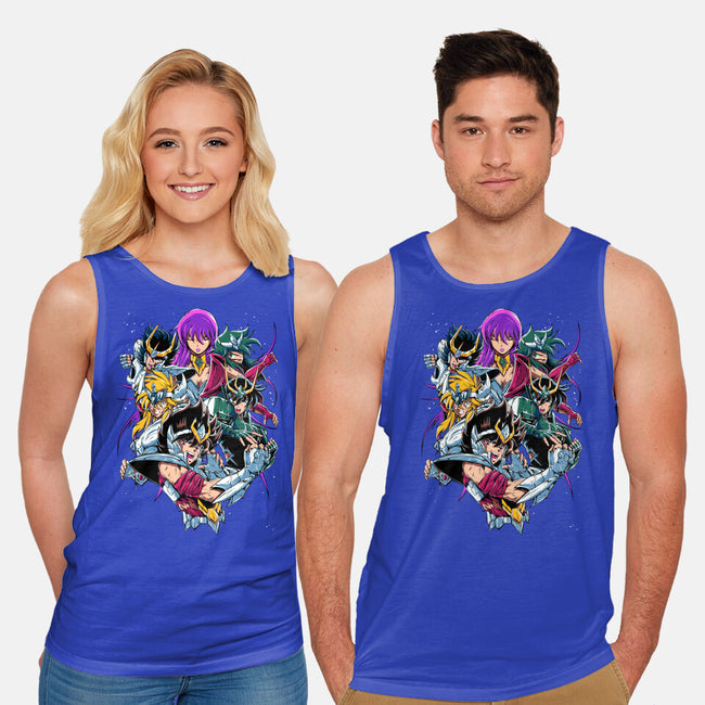 Zodiac Heroes-unisex basic tank-Conjura Geek