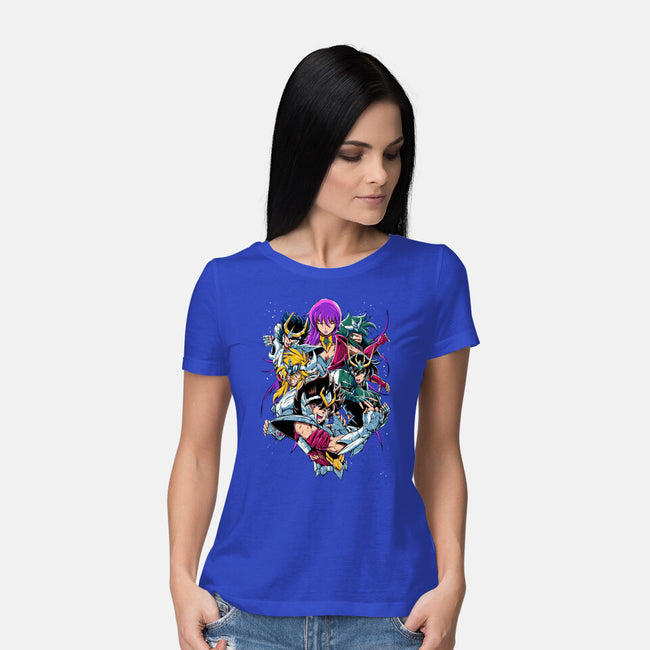 Zodiac Heroes-womens basic tee-Conjura Geek