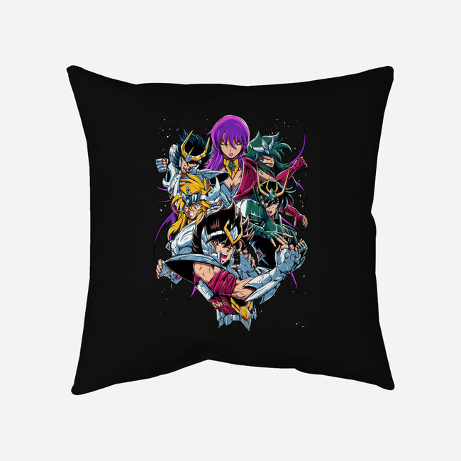 Zodiac Heroes-none removable cover w insert throw pillow-Conjura Geek