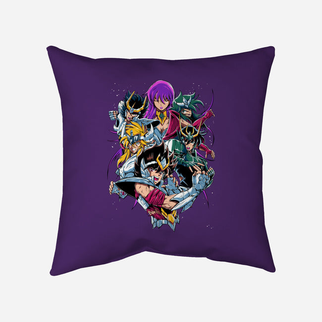 Zodiac Heroes-none removable cover w insert throw pillow-Conjura Geek