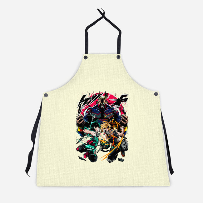 School Of Heroes-unisex kitchen apron-Conjura Geek