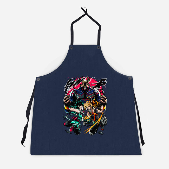 School Of Heroes-unisex kitchen apron-Conjura Geek