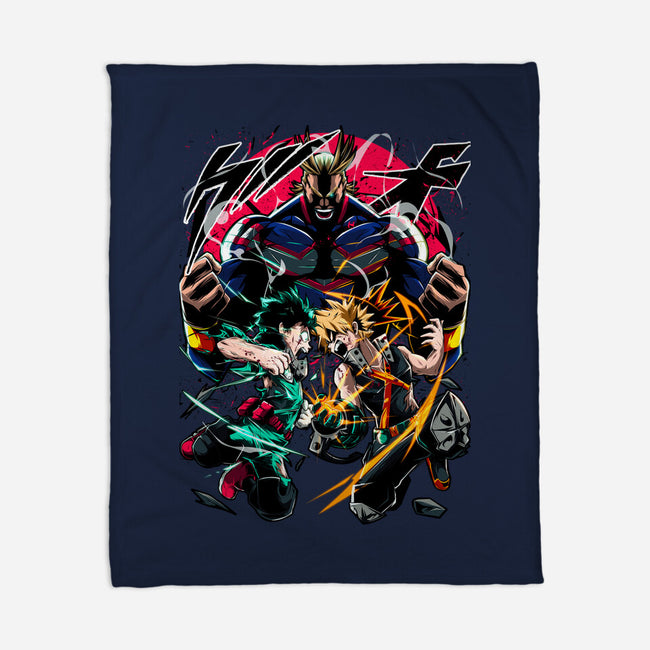 School Of Heroes-none fleece blanket-Conjura Geek