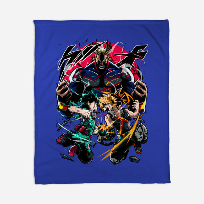 School Of Heroes-none fleece blanket-Conjura Geek