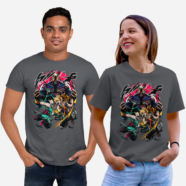 School Of Heroes-unisex basic tee-Conjura Geek