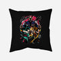 School Of Heroes-none removable cover throw pillow-Conjura Geek