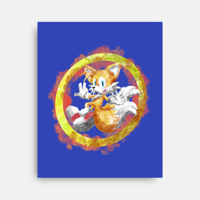 Tails Splash-none stretched canvas-nickzzarto