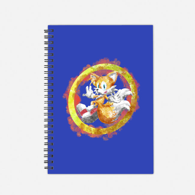 Tails Splash-none dot grid notebook-nickzzarto