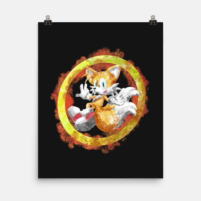 Tails Splash-none matte poster-nickzzarto