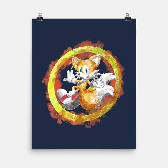 Tails Splash-none matte poster-nickzzarto