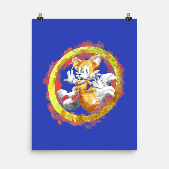 Tails Splash-none matte poster-nickzzarto