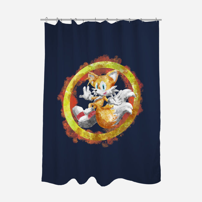 Tails Splash-none polyester shower curtain-nickzzarto