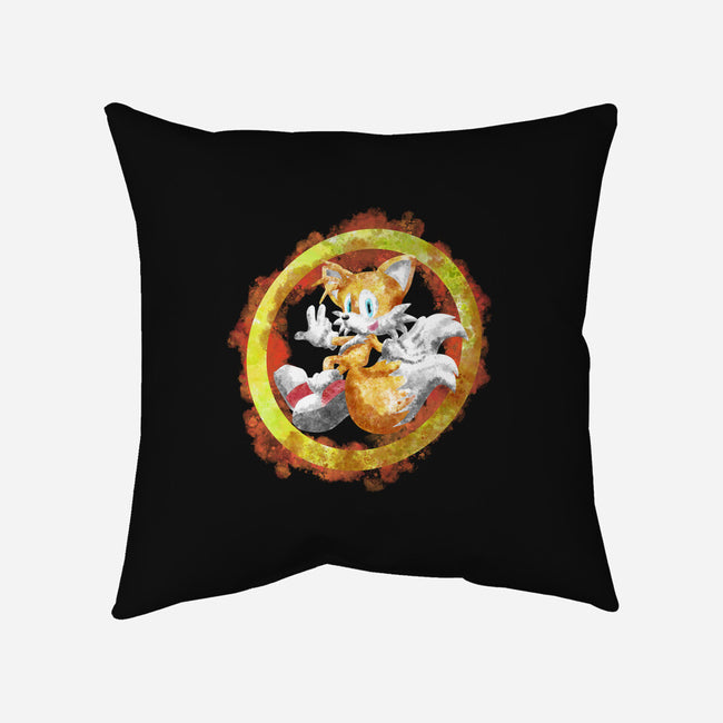 Tails Splash-none removable cover w insert throw pillow-nickzzarto