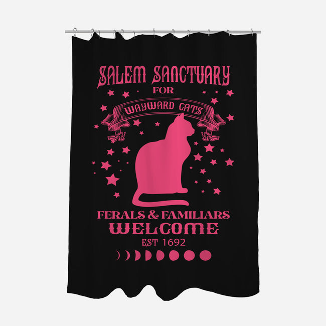 Salem Sanctuary-none polyester shower curtain-ShirtMcGirt