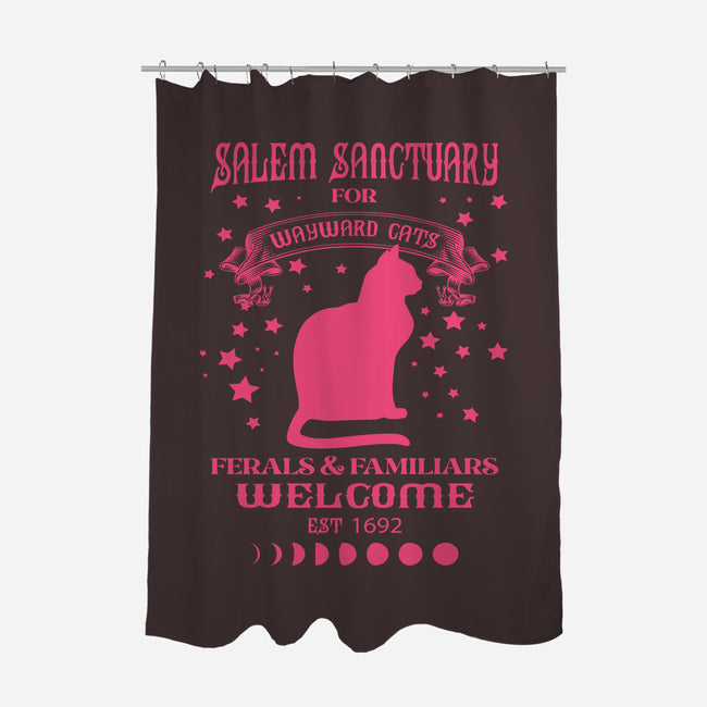 Salem Sanctuary-none polyester shower curtain-ShirtMcGirt