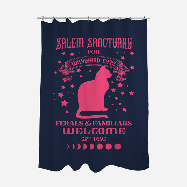 Salem Sanctuary-none polyester shower curtain-ShirtMcGirt