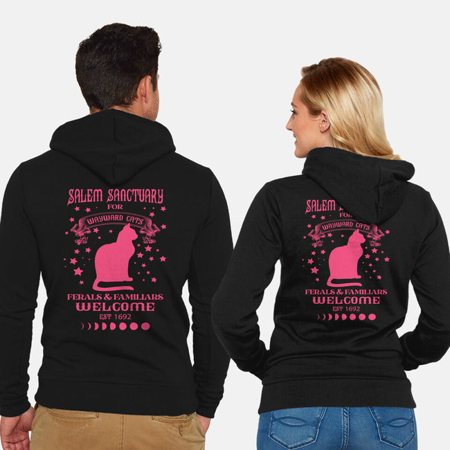 Salem Sanctuary-unisex zip-up sweatshirt-ShirtMcGirt