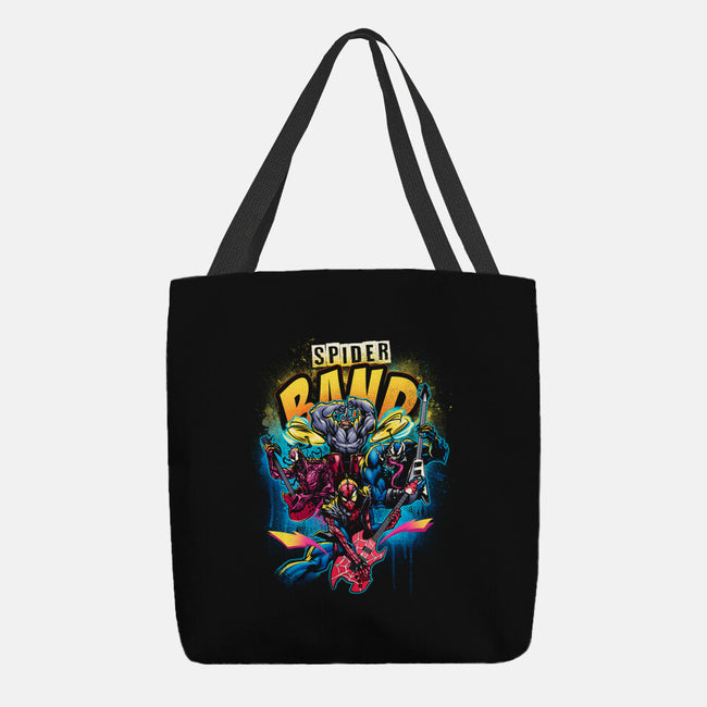 Spider Band-none basic tote bag-Conjura Geek