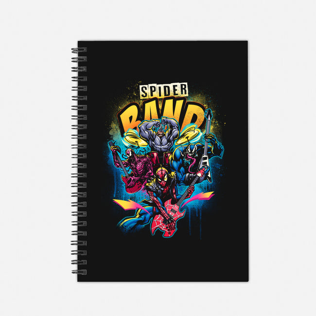 Spider Band-none dot grid notebook-Conjura Geek