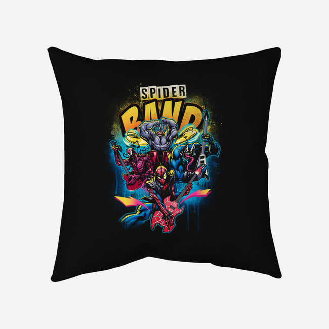 Spider Band-none removable cover throw pillow-Conjura Geek