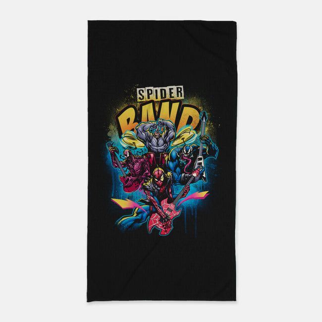 Spider Band-none beach towel-Conjura Geek