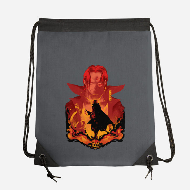 Red-Haired Shank-none drawstring bag-hypertwenty