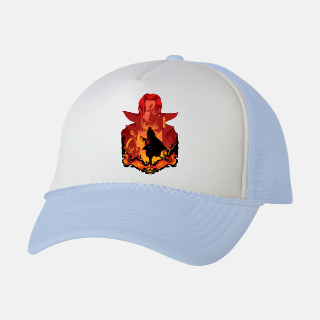 Red-Haired Shank-unisex trucker hat-hypertwenty