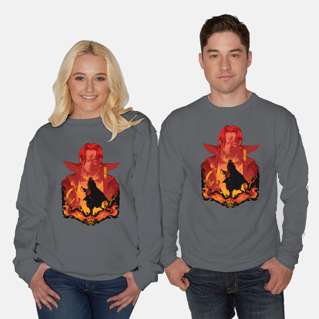 Red-Haired Shank-unisex crew neck sweatshirt-hypertwenty
