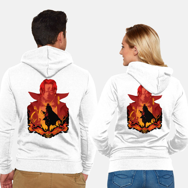 Red-Haired Shank-unisex zip-up sweatshirt-hypertwenty