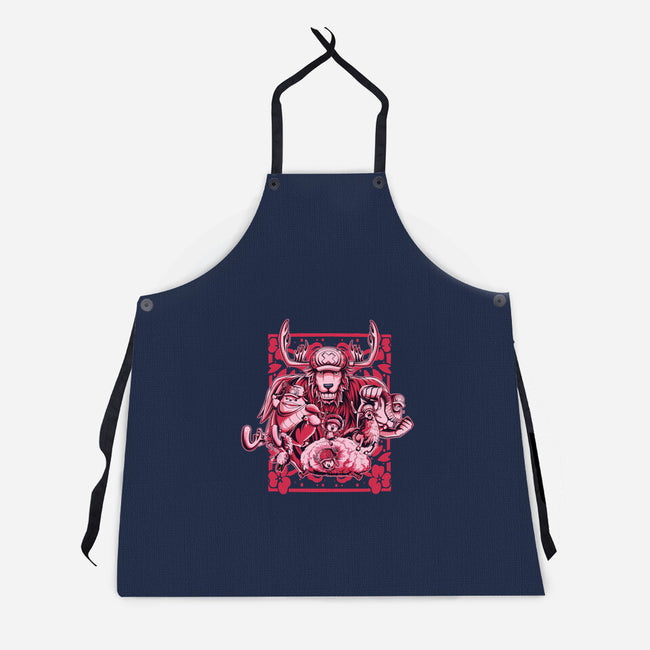 Forms Of Chopper-unisex kitchen apron-Duardoart