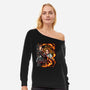 Master Swordsman-womens off shoulder sweatshirt-Duardoart