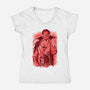Red Hair Pirate-womens v-neck tee-constantine2454