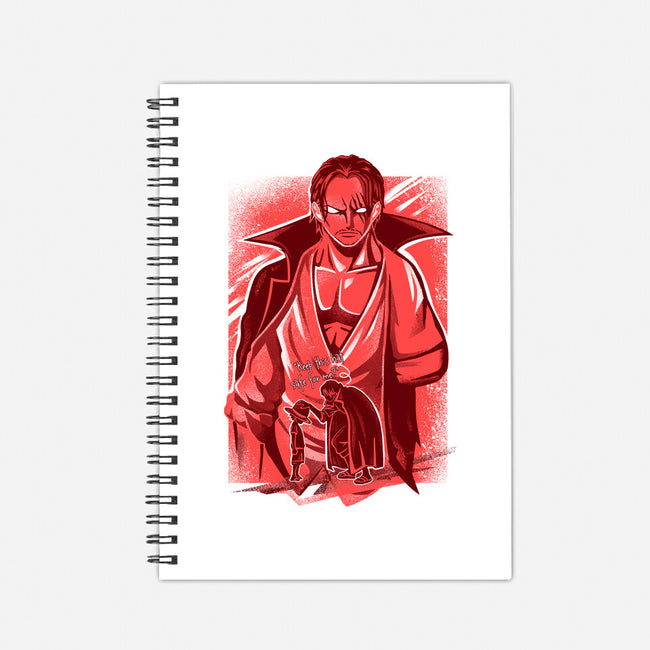 Red Hair Pirate-none dot grid notebook-constantine2454