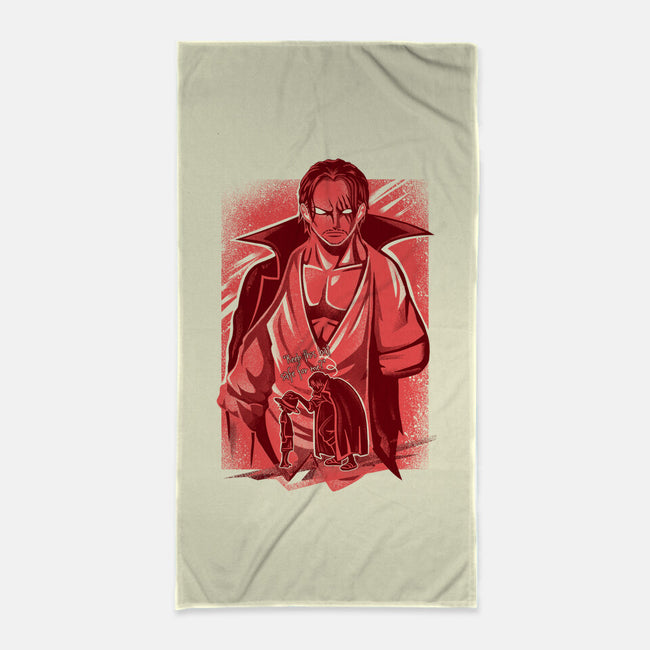 Red Hair Pirate-none beach towel-constantine2454