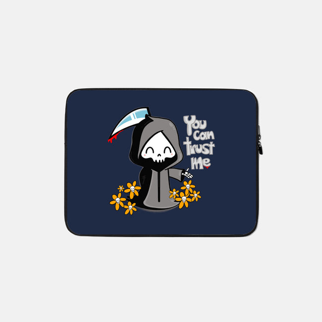 You Can Trust Me-none zippered laptop sleeve-Rydro