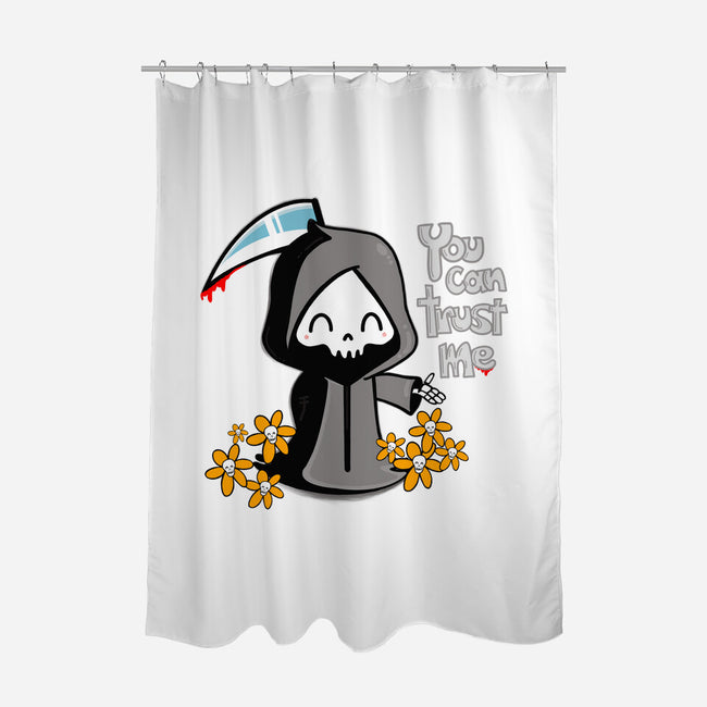 You Can Trust Me-none polyester shower curtain-Rydro