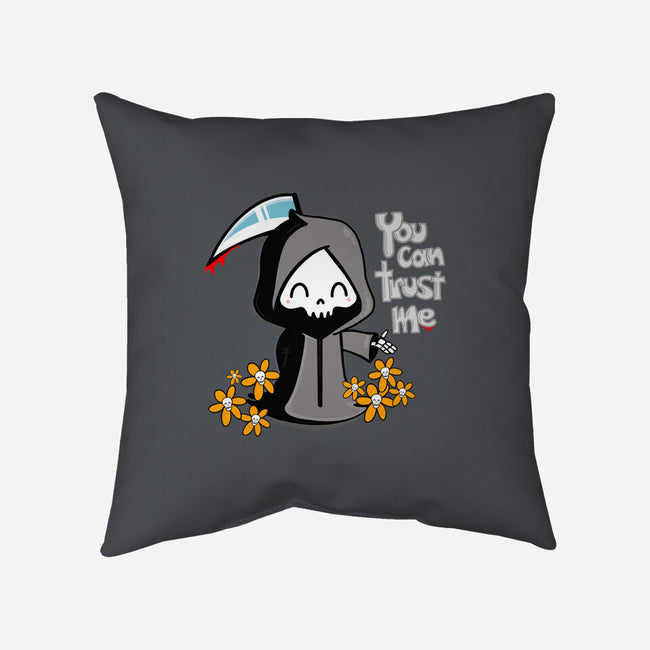 You Can Trust Me-none removable cover w insert throw pillow-Rydro