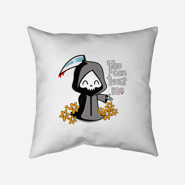 You Can Trust Me-none removable cover w insert throw pillow-Rydro