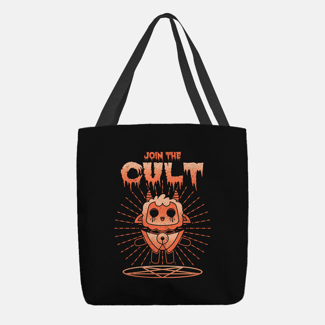 Join The Cult-none basic tote bag-Logozaste