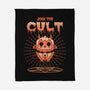 Join The Cult-none fleece blanket-Logozaste