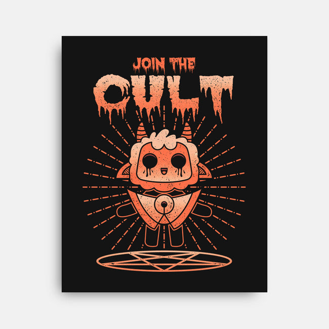 Join The Cult-none stretched canvas-Logozaste