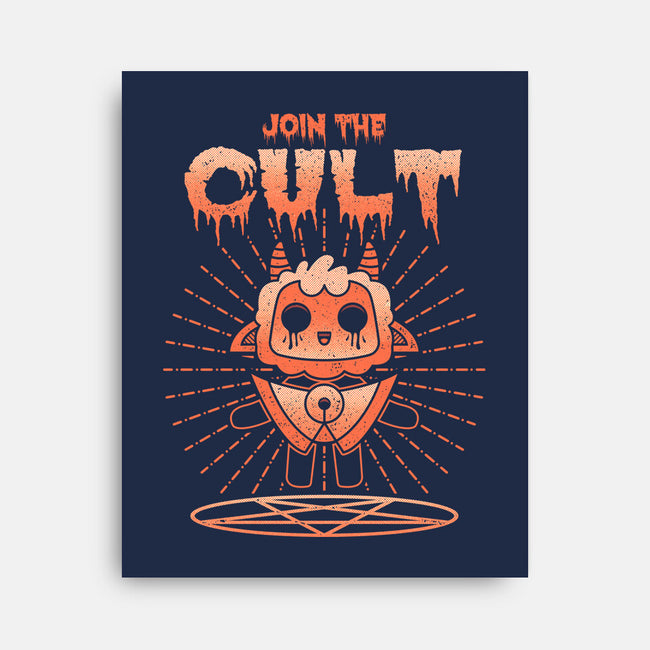 Join The Cult-none stretched canvas-Logozaste